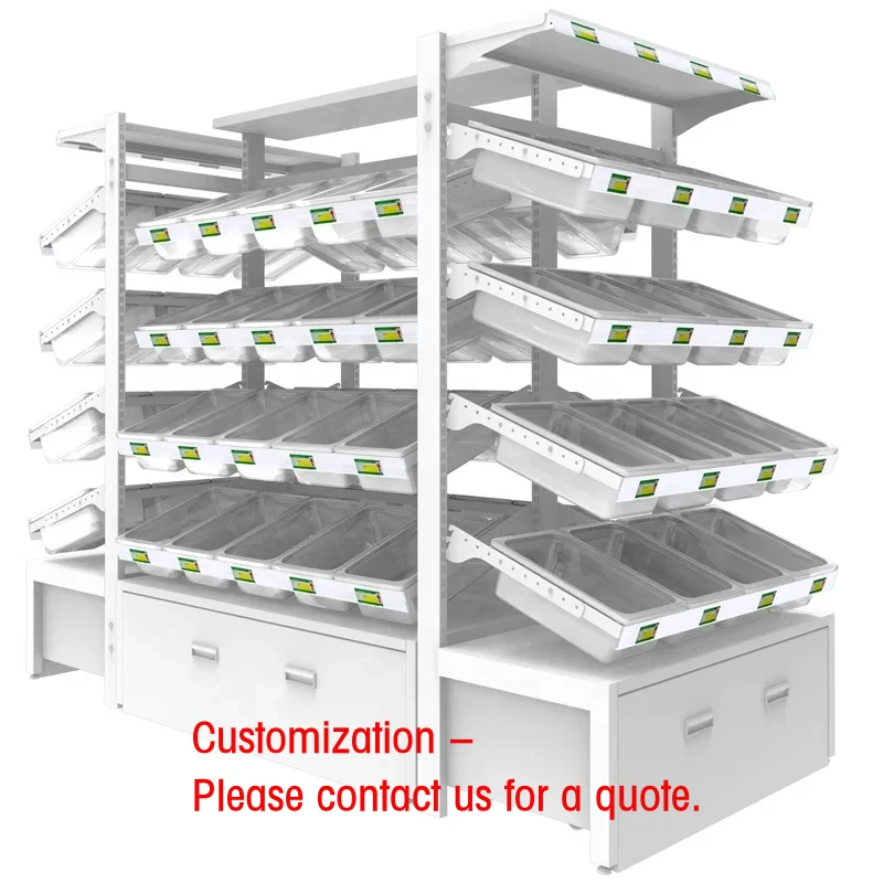 

custom.Metal Candy Rack with Acrylic Bins