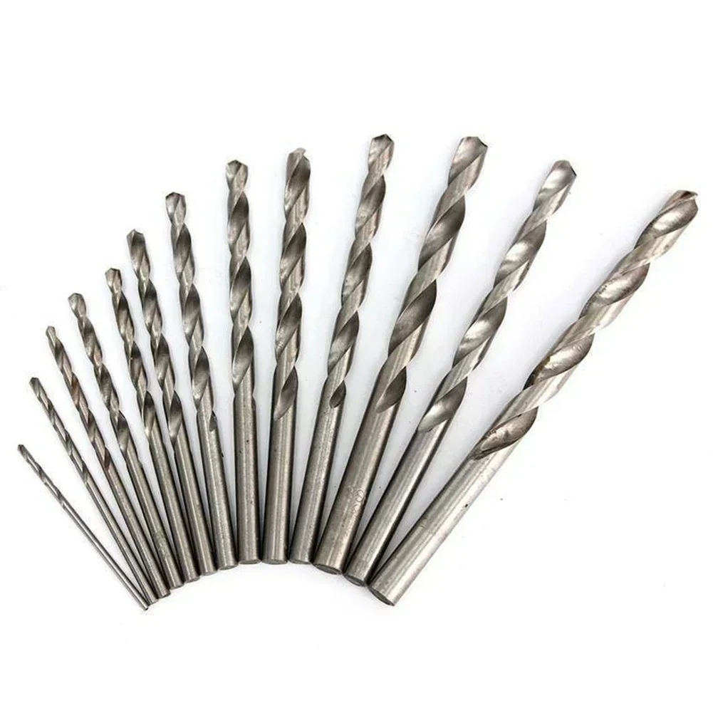 13 PC 1.5-6.5mm STRAIGHT Shank เจาะรอบ Shank เจาะ Bits HSS เครื่องตัดรูเจาะชุดสําหรับโลหะไม้เครื่องมือเจาะ