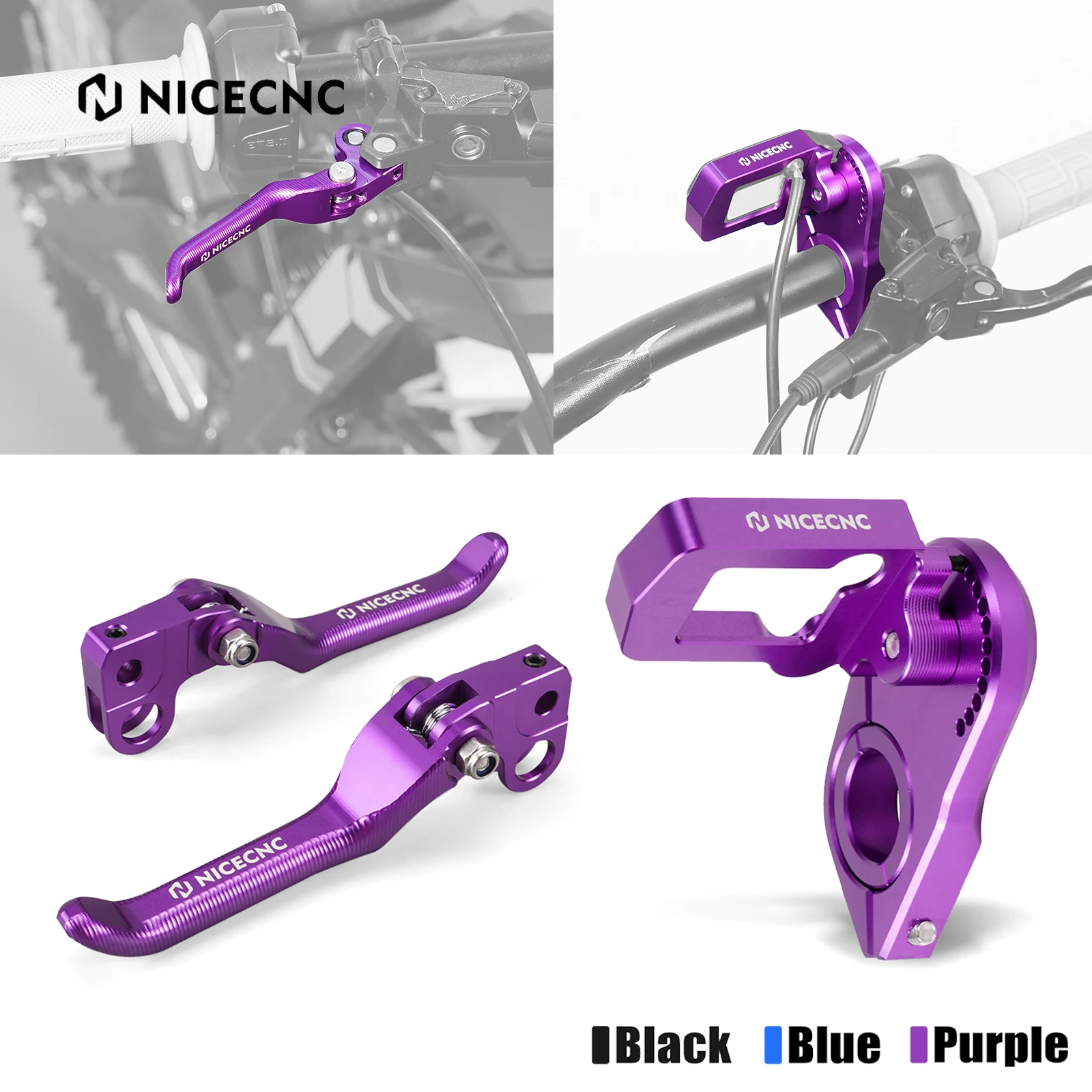 

For Surron Light Bee X S L1E Digital Display Relocation Bracket Front Rear Brake Levers For Segway X160 X260 Electric Dirt Bike
