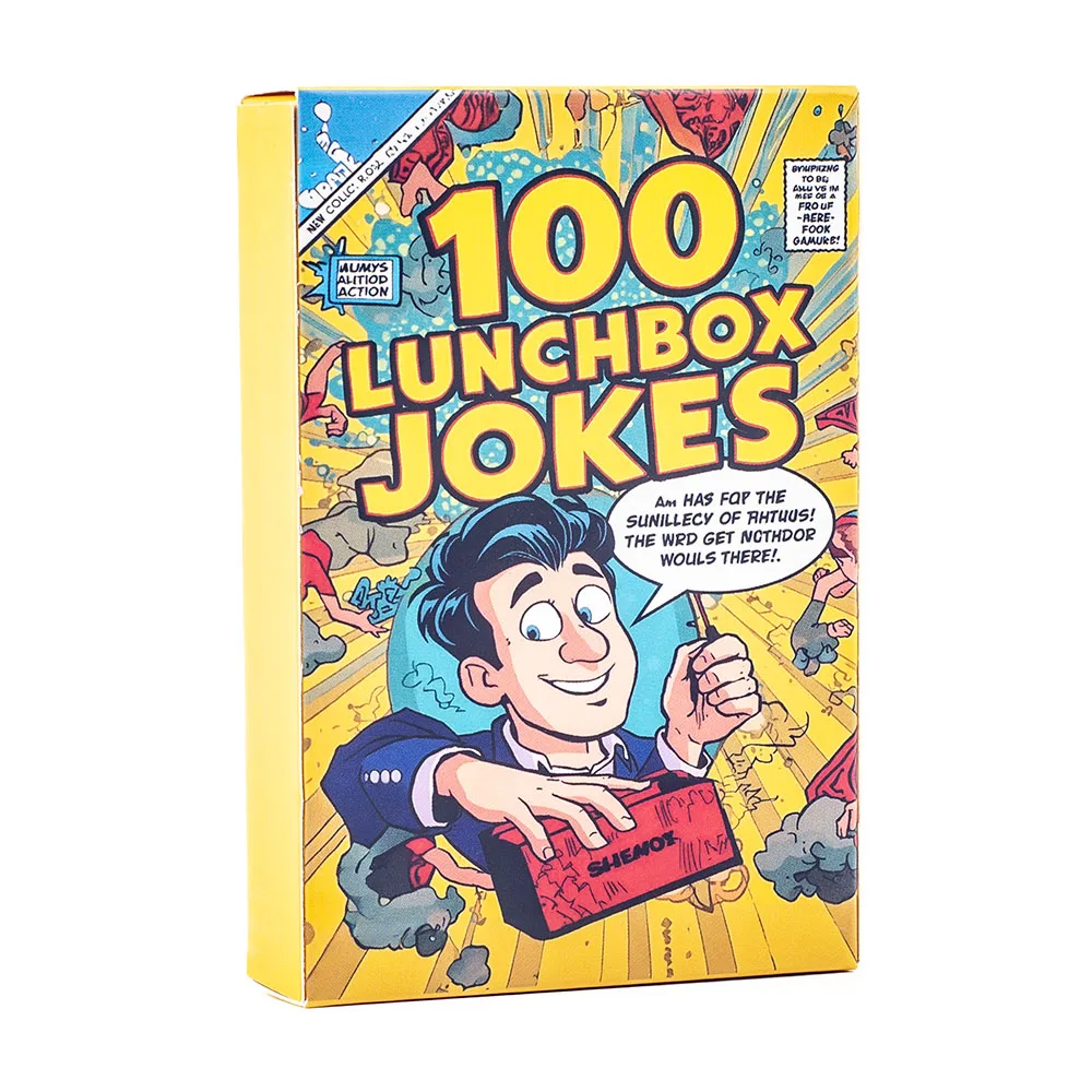 Kids Joke Cards 100pcs - Fun Lunchbox Notes With Puns Riddles Conversation Starters For Family Car Rides Road Trip Board Game