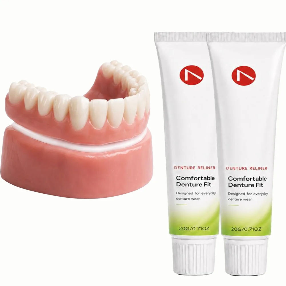 Denture Adhesive Glue Long Lasting Hold Gum Protection Improve Comfort Easy Use Thermoplastic Denture Adhesive Cushion