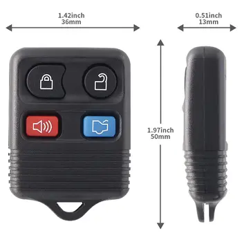 3/4 tlačítkový dálkový ovladač s klíčem 315MHz bezklíčový vstup pro Ford F-150 F-250 F-350 F-450 pro Mecury Mariner Monterey pro Mazda 8 nejlepší prodej dálkový klíč - №5