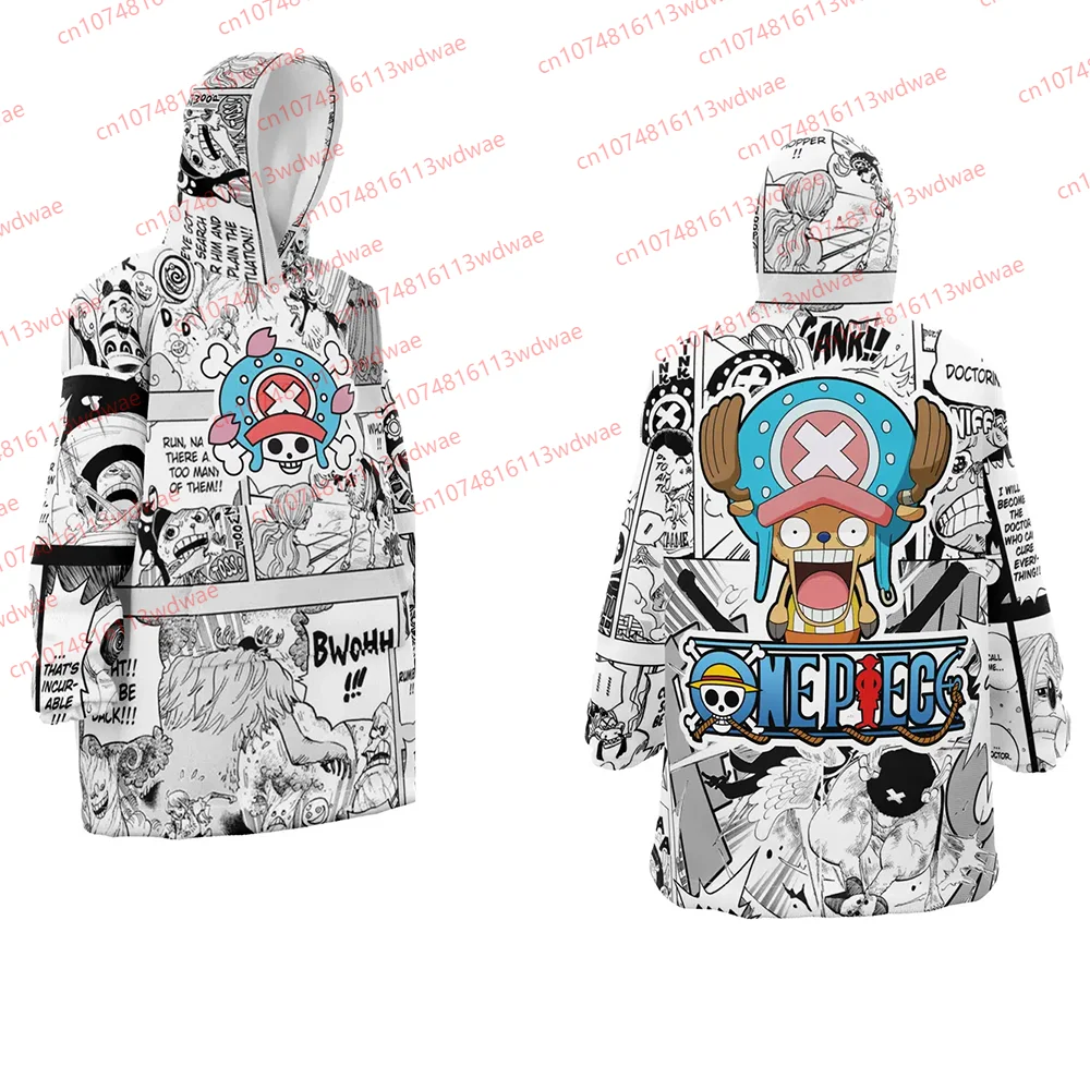 

One Piece Chopper Hoodie Cosplay Sweatshirt Cartoon Print Long Sleeve Top Anime Male Female Couple Wear Loose Style