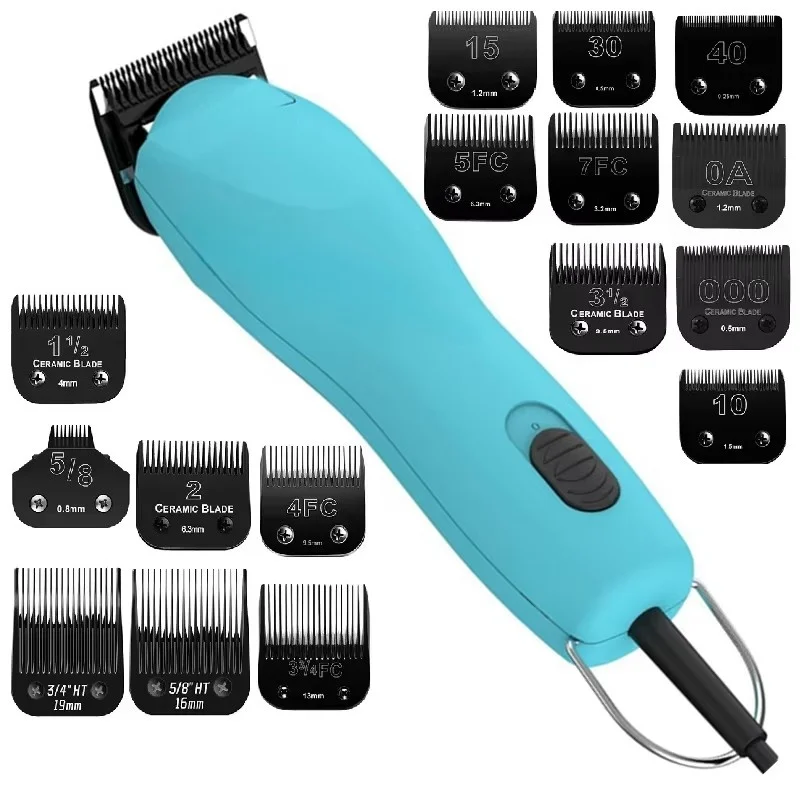 Pet Dog Cat Ceramic Detachable Blade Compatible With Most Andis /Oster A5,Classic 76/Wahl KM Series Professional Animal Clippers