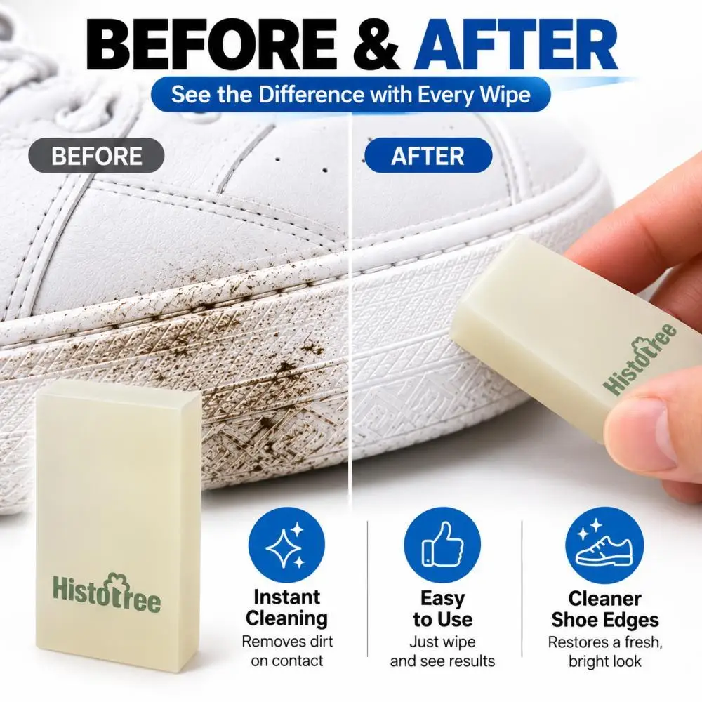 Waterless Shoe Cleaning Rubber Eraser Stain Scuff Remover for Suede Velvet Leather Sneakers Boots Portable No Water Daily