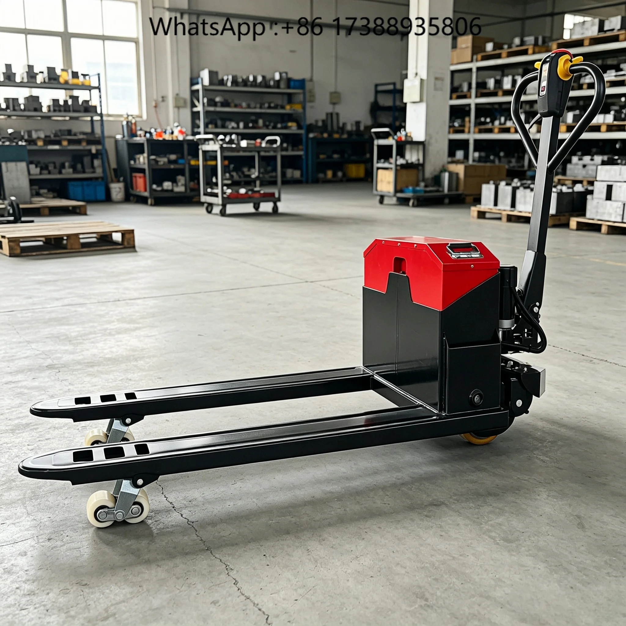 Electric Pallet Jack 3000KG 48V32Ah Battery Powered 1160mm Forks 5km/h CE Certified QMIGA OEM ODM