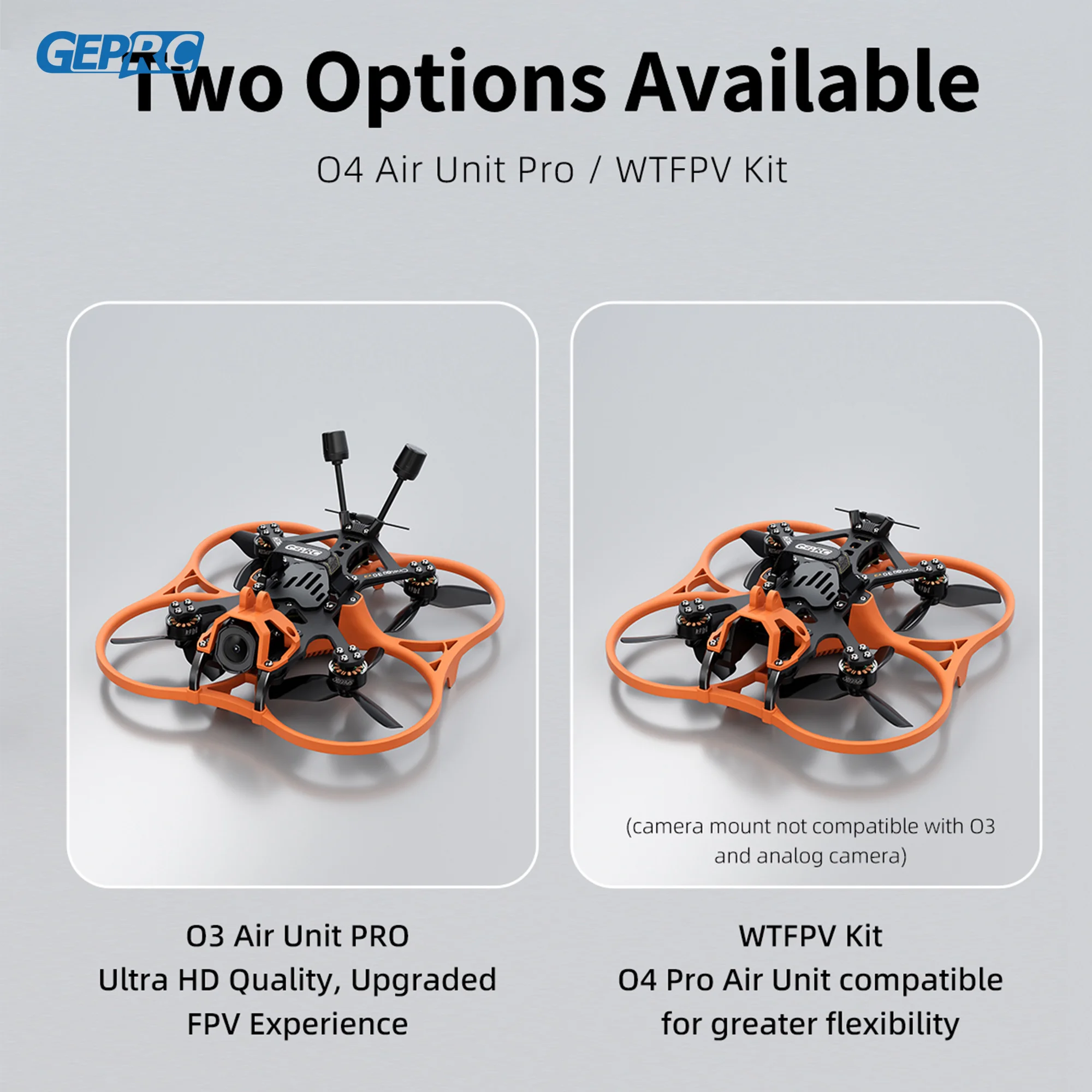 GEPRC Cinelog30 V3 FPV Quadcopter O4 Air Unit PRO /WTFPV TAKER F722 45A 32Bit AIO SPEEDX2 1404 3850KV LED BEC RC طائرة بدون طيار حرة