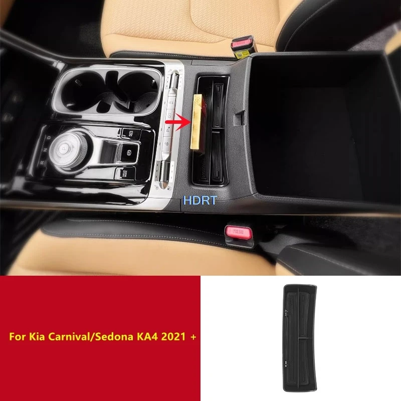 

For Kia Carnival/Sedona KA4 2021 + Car Styling Center Console Storage Box Organizer Container Tray Dust Proof Cover Accessories