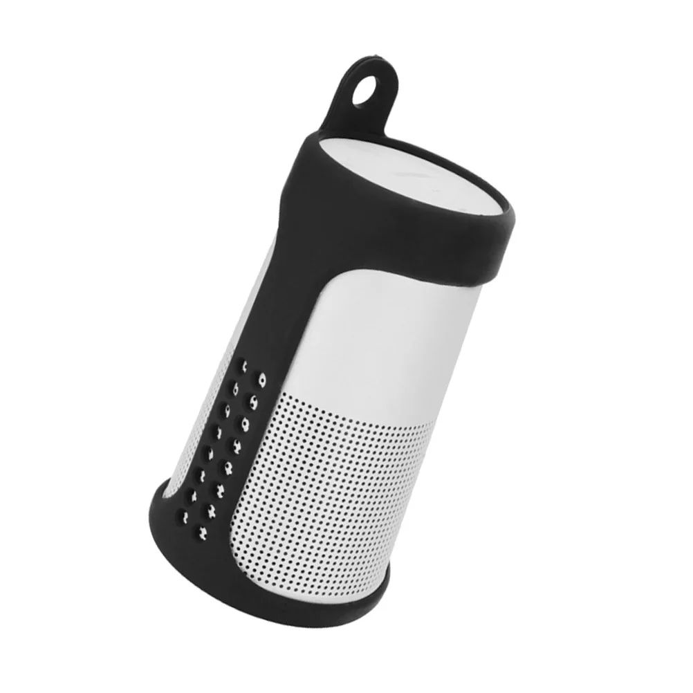 

Silicone Speaker Protective Case For Black Shockproof Waterproof Dustproof Cover Travel Accessible Ports Portable