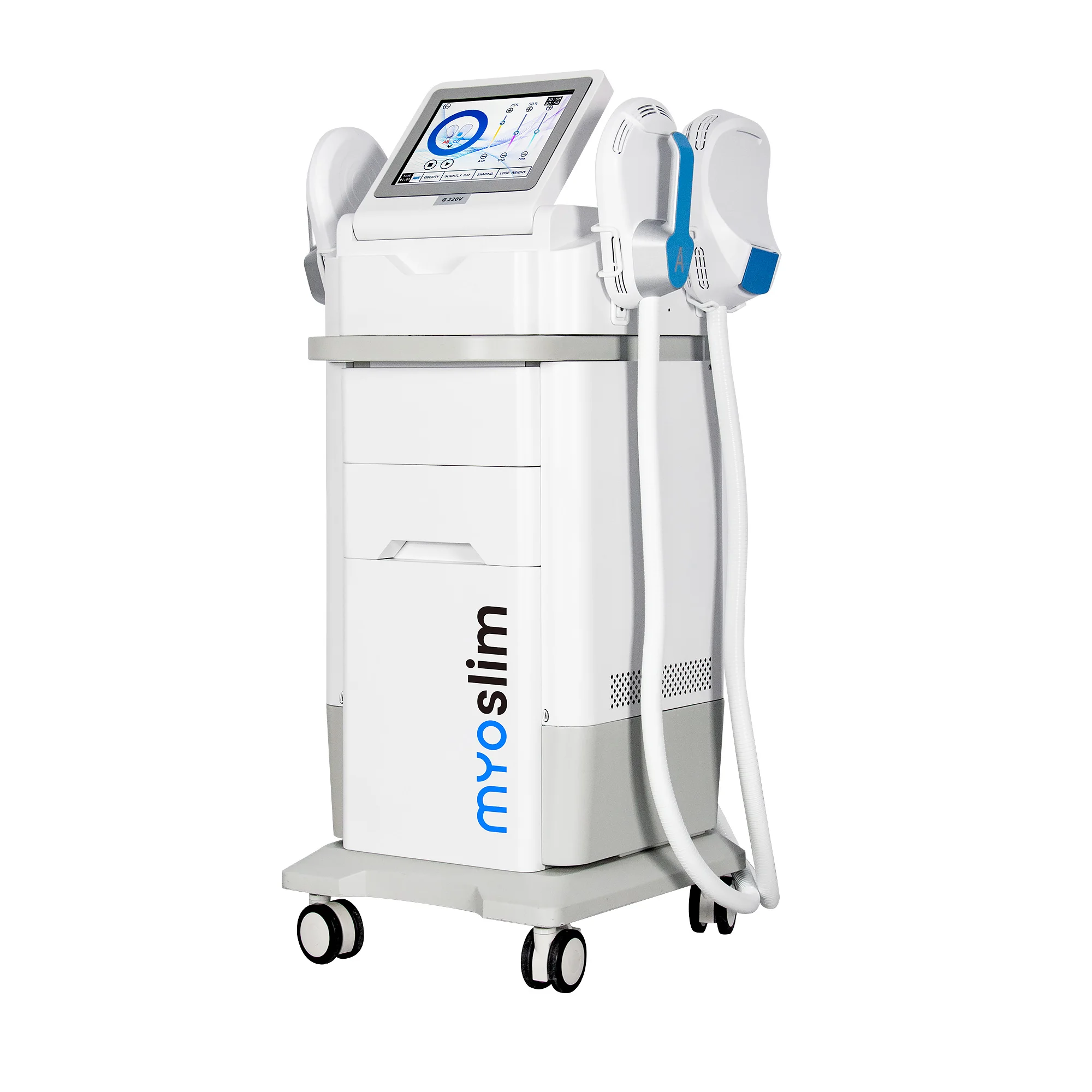 

Myoslim6500W EMS RF машина для коррекции фигуры сжигает жир для похудения и похудения бедер, стимуляция мышц живота, формирование мышц