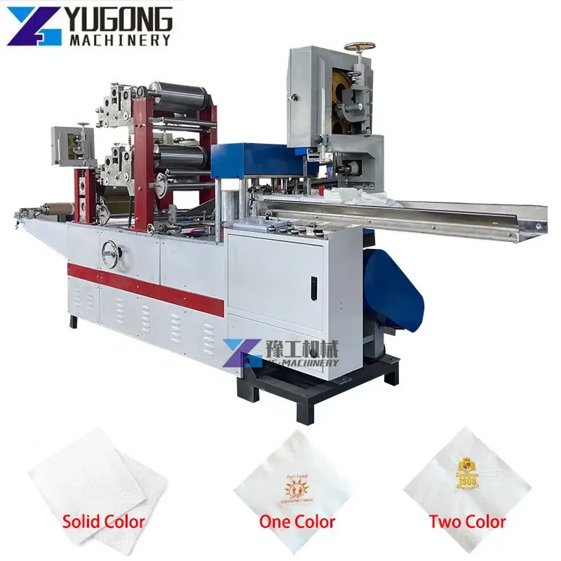 Fully Automatic Soft Two Colours Table Tissue Paper Machine Napkin Paper Making Machine Price