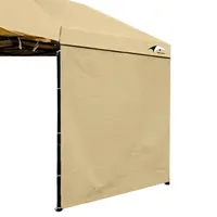 Toldo Sunwall Gazebos de pared lateral Tienda impermeable para 10x10 pies Gazebos de pierna recta emergente al aire libre 1 pieza Solo pared lateral Caqui