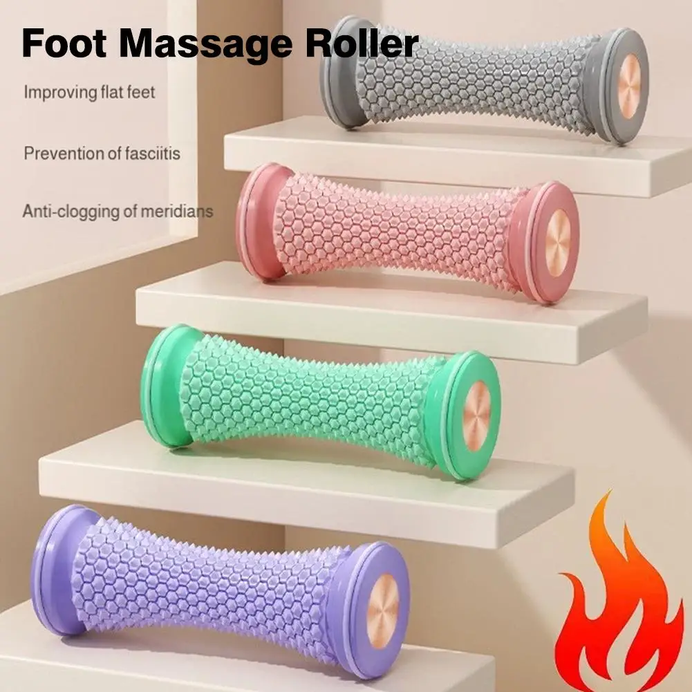 Fußmassagerolle zur Linderung von Plantarfasziitis - Tragbare Yoga- und Fitness-Muskelentspannungsrolle, Lindert Schmerzende Füße – Detail 7