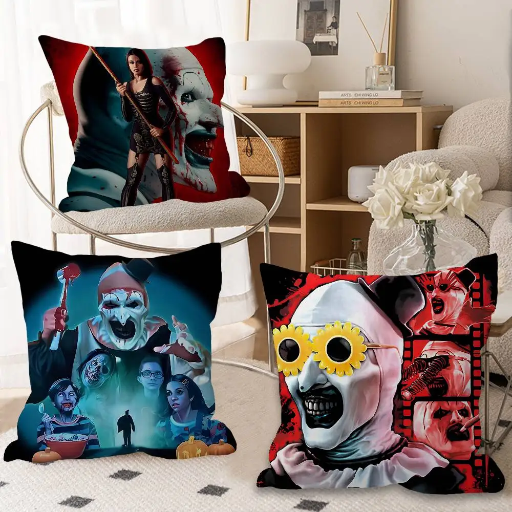 

Horror Movie T-TERRIFIER Pillow Cover Sofa Cushion Cover Home Room Decoration Children Gift