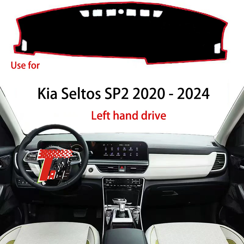 

TAIJS factory high quality Flannel dashboard anti-dirty leather cover for Kia Seltos SP2 2020-2024 Right-hand drive