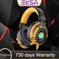 EKSA E900-Pro Virtual 7.1 Gaming Headset Deep Bass Over-Ear Headphones With Pluggable Mic Noise Isolated For PC/Phone/PS4/XBox