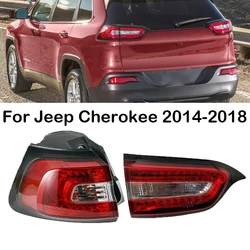 For Jeep Cherokee 2014 2015 2016 2017 2018 Car LED Tail Light Rear Brake Tail Lamp 68102906AF 68102907AF 68102921AC 68102920AB