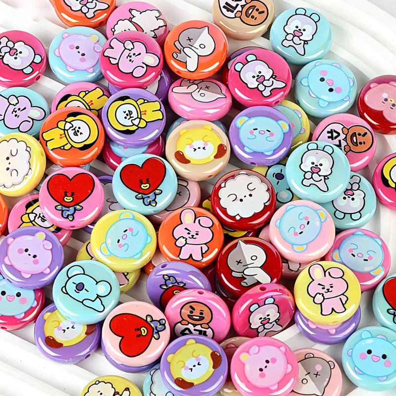 BT21 Boncuklar 10 adet Delikli - Phone Accessories Beads incelemesi ve fiyatı