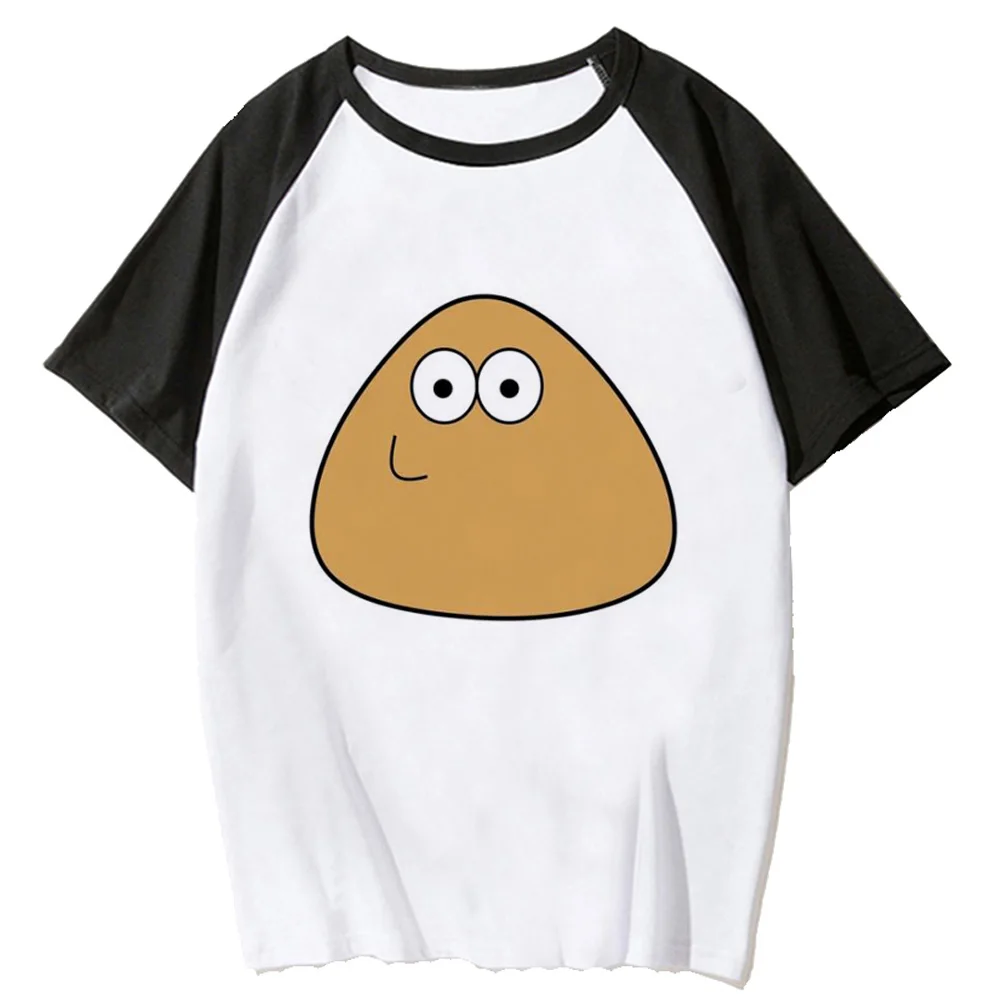 Pou Tee women funny anime tshirt female harajuku clothes