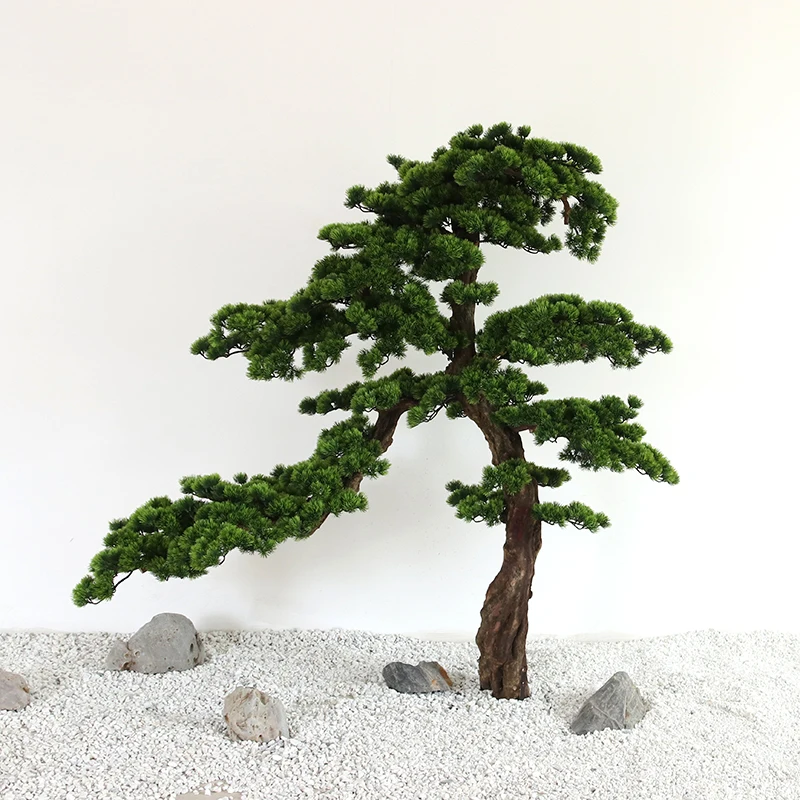 Simulated Beauty Greeting Pine Bonsai Large Luohansong Shopping Mall Hotel Decoration Modeling