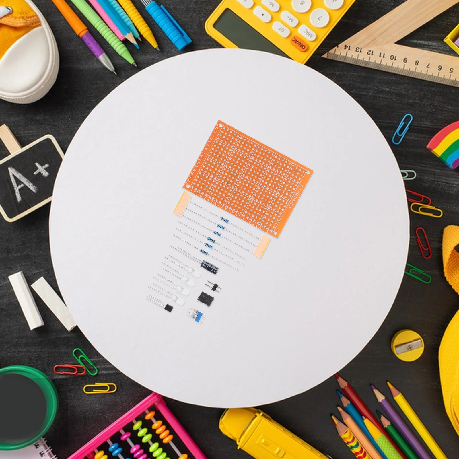 Kit de pratique de soudage, 2 ensembles, projets électroniques de bricolage pour débutants, composants de circuits imprimés, outil d'apprentissage du soudage pour étudiants