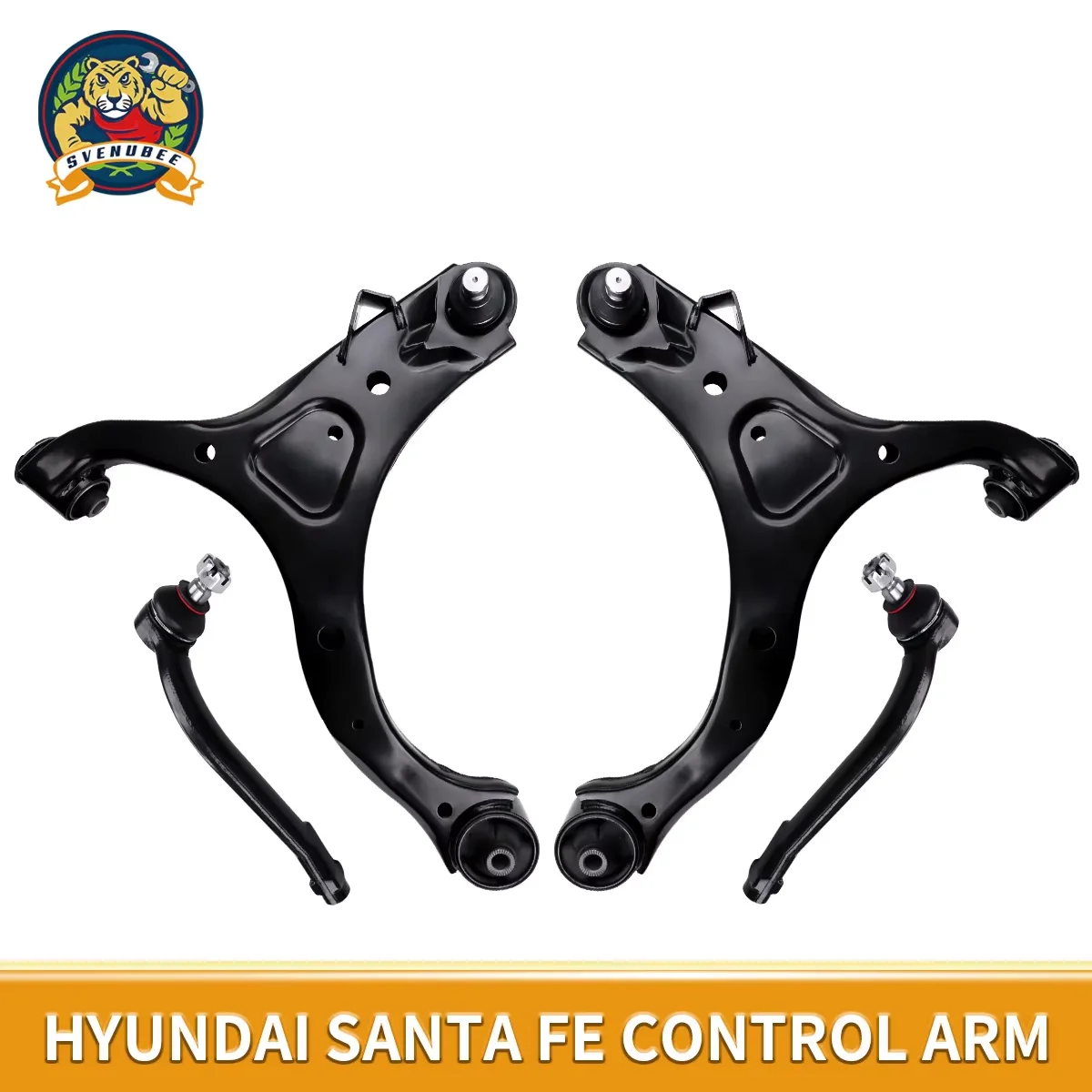 

Svenubee 4Pcs Front Lower Control Arms Ball Joints Tie Rod End Set for Hyundai Santa Fe Kia Sorent 2007 2008 2009-2013 MS90152