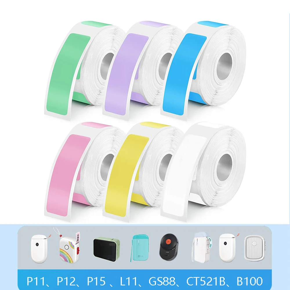 P15 Label Printer Sticker 12*40mm Label Tape Thermal Printer Paper 160pcs/roll Compatible Phomemo D30 Marklife P12 P11 Labelle