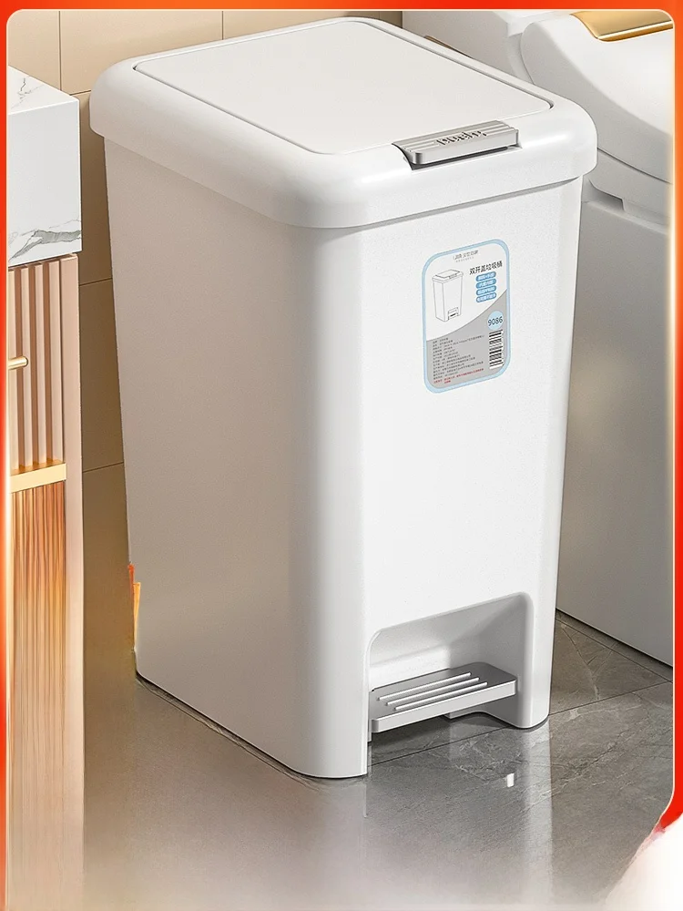 

Foot Pedal Tra Can Large Capaci Kitchen Batoom Home Use Plastic Storage Bin Long Cylinder ape Foot Operated Lid