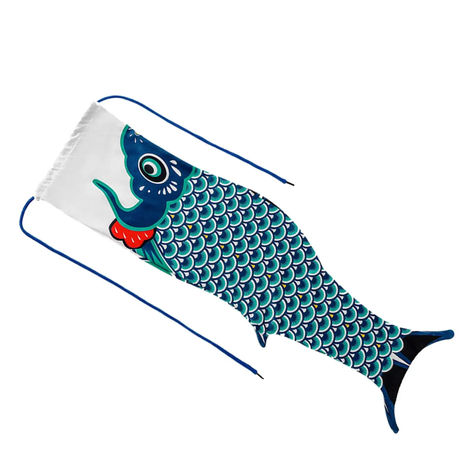 Compact Dirty Clothes Storage Bag Koi Fish Print Drawstring Closure for Dorm Camp Travel Use