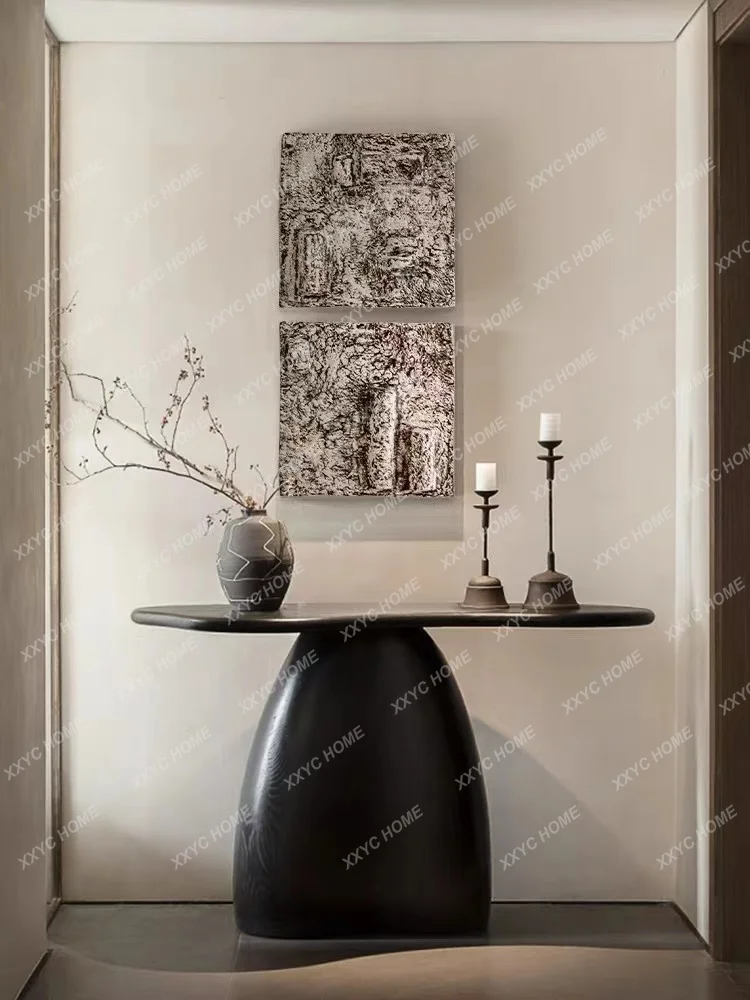 

n Light Luxury Entrance Platform Entry Door Art Plan Entrance Table Aisle Corridor Small Size End View Decoration Tabl