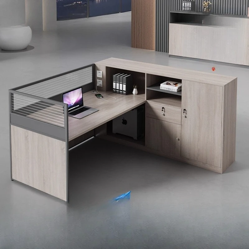 

Office staff desk Finance desk Simple modern staff seat 46 Double seat Screen card seat Table and chair combination