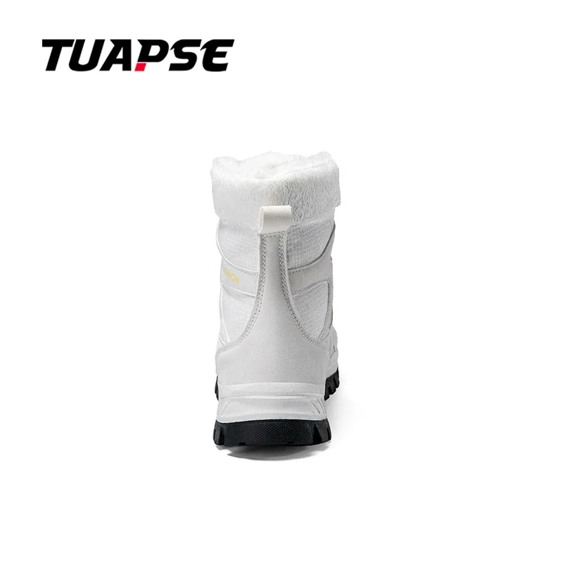 TUAPSE 2025 Trend Winter Outdoor Men Woman Snow Boots Couple Waterproof Plush Warm Non-Slip Thick Sole Mid-Calf Hiking Shoes