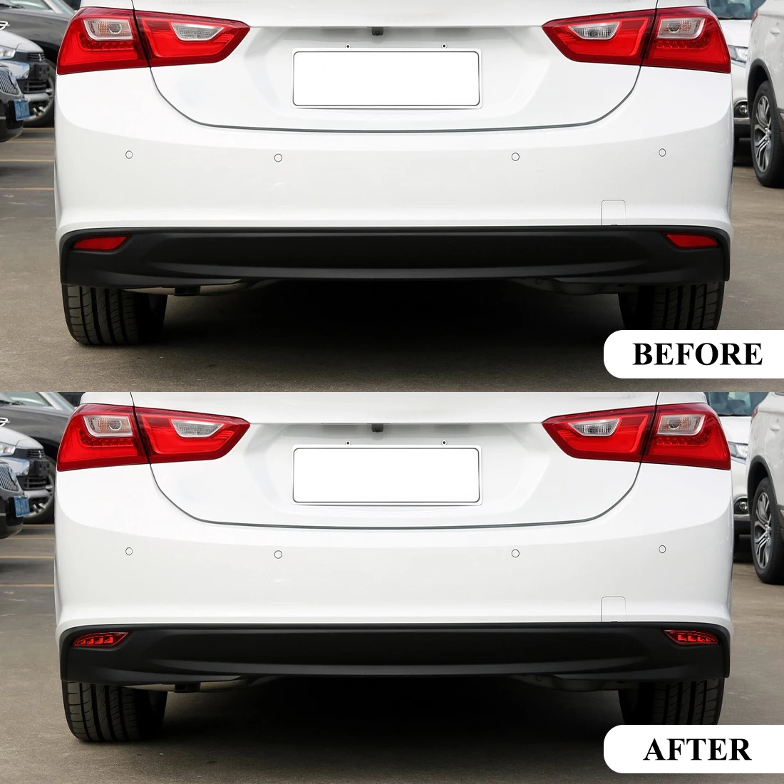 

Светодиодные отражатели заднего бампера для Chevrolet Malibu XL 2016 2017 2018, динамический указатель поворота, стоп-сигнал, автомобильные аксессуары