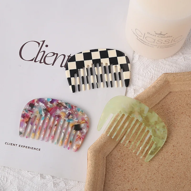 Acetic Acid Hair Comb Multi Color Portable Easy To Carry Small Comb Holiday Traveling Pocket Comb Hairdressing Styling Tools