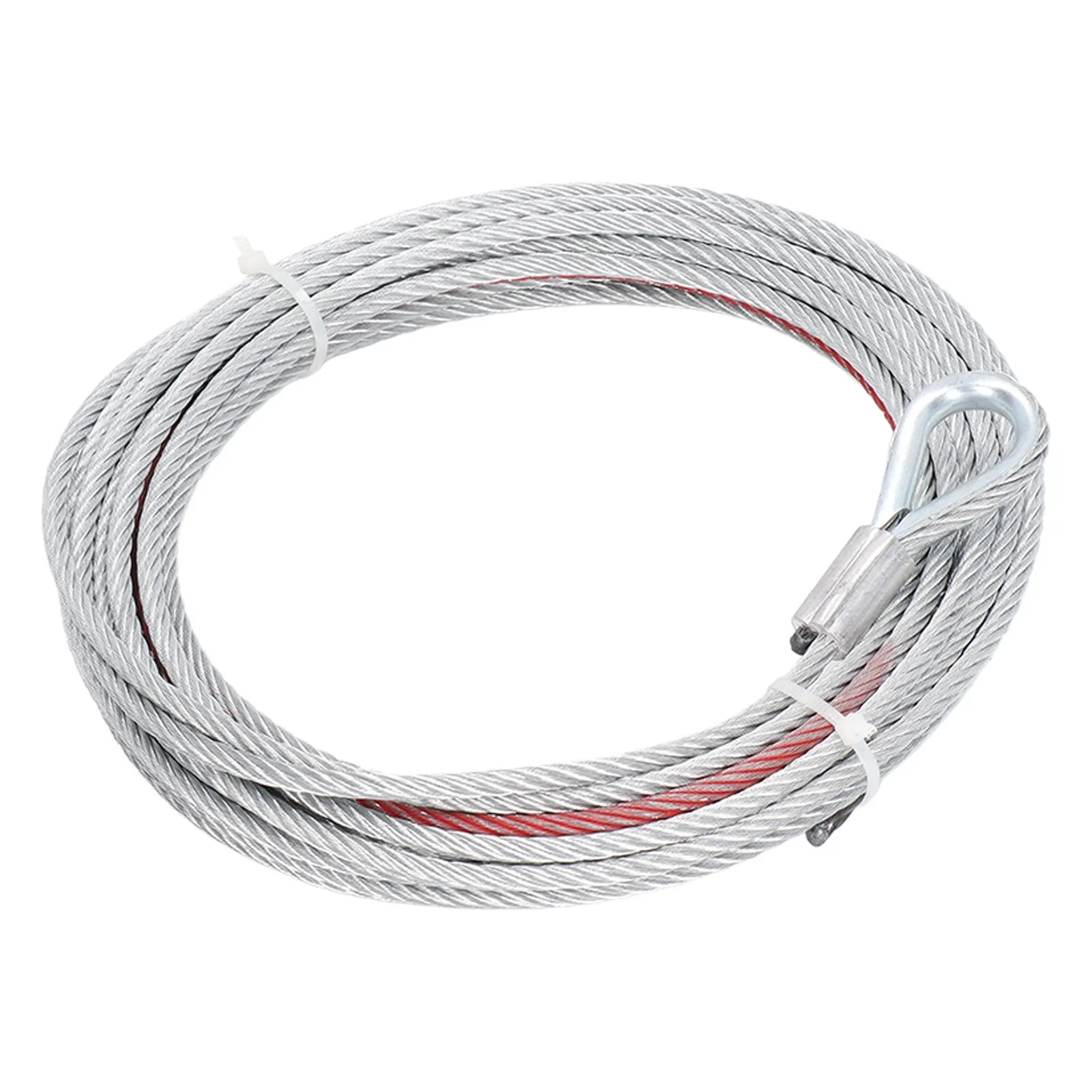 4500LBS Winch Cable Wire Stainless Steel Rope 5.5mm Diameter 10m Length for Towing Winches