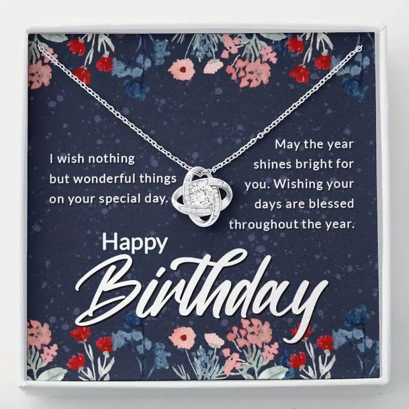 Necklace Girls Birthday Gift Best Friend Gift Necklace with Message Card and Gift Box