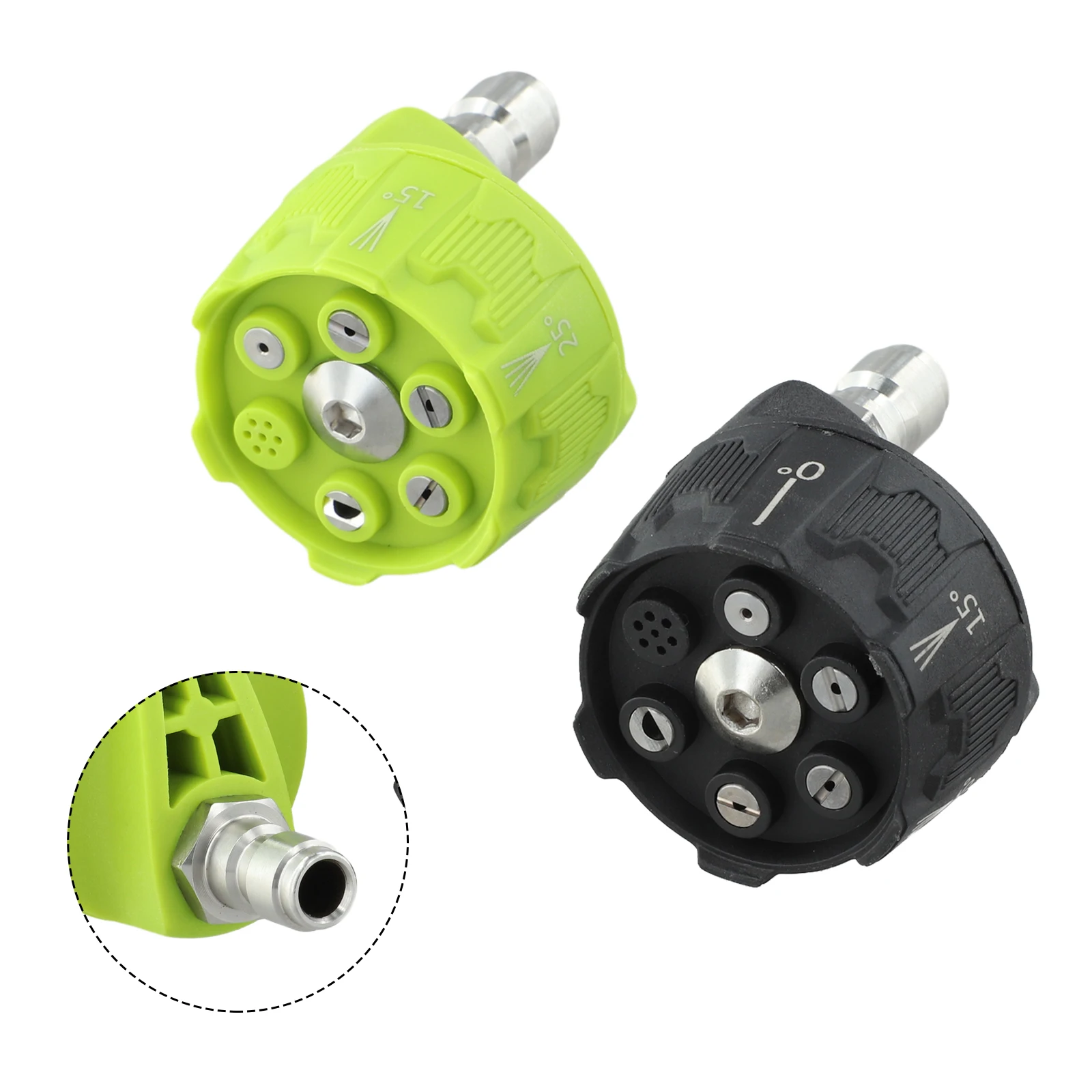 

Quick Connect 6 In 1 Power Wash Nozzle For 14 Inch Pressure Washer Tips Featuring Multiple Spray Modes For All Cleaning Tasks