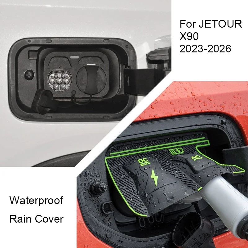 

New Energy Anti-Dust Car Charging Port Waterproof Cover Auto Gun Charge Rain Cover For JETOUR X70 PLUS DASHING T1 T2 2023-2026
