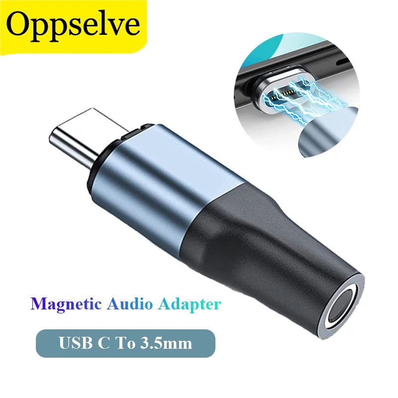 

Magnetic USB C To 3.5mm Jack Music Audio Adapter USB Type C Earphone Magnet Converter For Laptop iPad Pro Samsung Note20 OnePlus