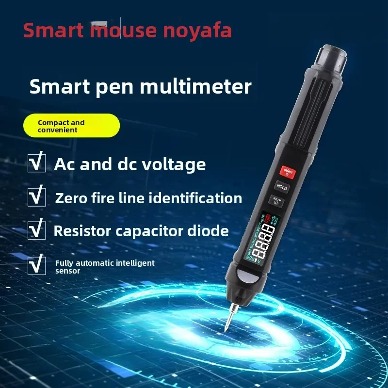 Utility NF‑5310B Pen‑Type Digital Multimeter, Full Smart Electrician Tester, Auto‑Range Compact Measuring Instrument