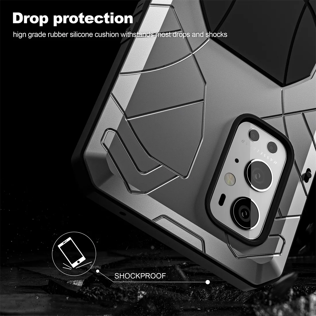 Imatch Aluminum Metal Silicone Shockproof Cover For Oneplus 9 Pro Ace 3v Cover No Tempered Glass Gift Case Heavy Duty Protector
