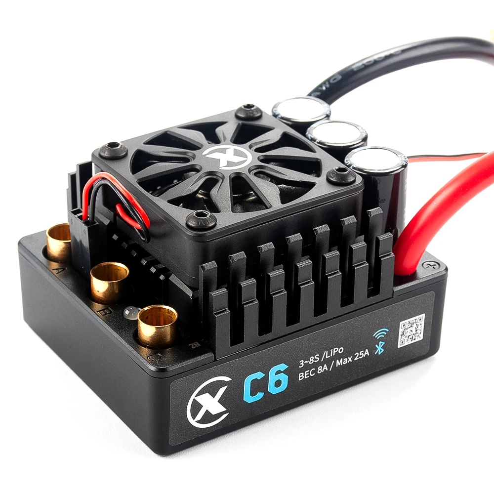 XC-ESC C6 200A Borstelloze ESC 3-8S LiPo Batterij voor 1/7 1/6 RC Model Auto Vrachtwagen Buggy On-Road Racing Accessoires