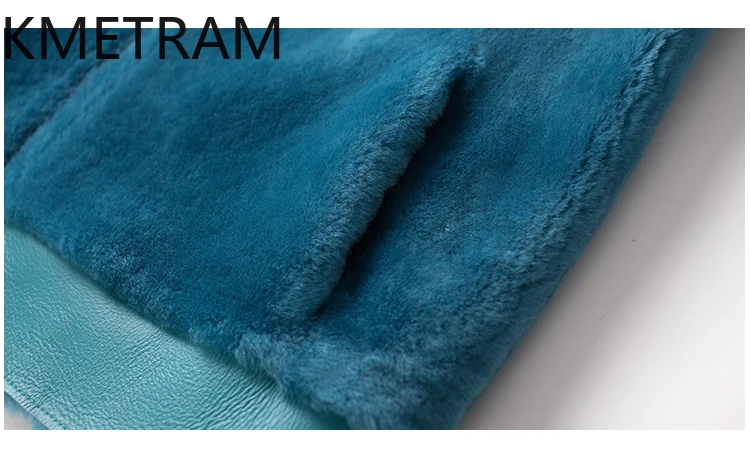 Jaket Bulu Berwajah Ganda Kulit Domba Wol Merino 100% Mantel Bulu Asli Dapat Dibalik Wanita dengan Tudung Pakaian Wanita Musim Dingin 2025 Fourrure