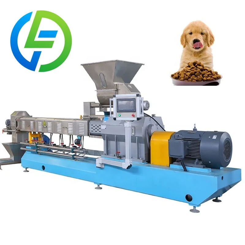 High Production Dog Food Making Plant Full Automatic Pet Food Processing Production Line Dry Pet Machine Manufacturer