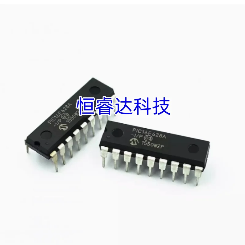 10Pcs New Original PIC16F628A-I/P DIP-18 PIC16F628A PIC16F628 16F628 Flash-Based, 8-Bit CMOS Microcontrollers