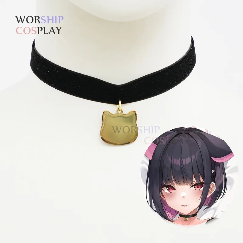 

KYOYAMA KAZUSA ожерелье серьги зажим для ушей кошачье ухо косплей реквизит аксессуар