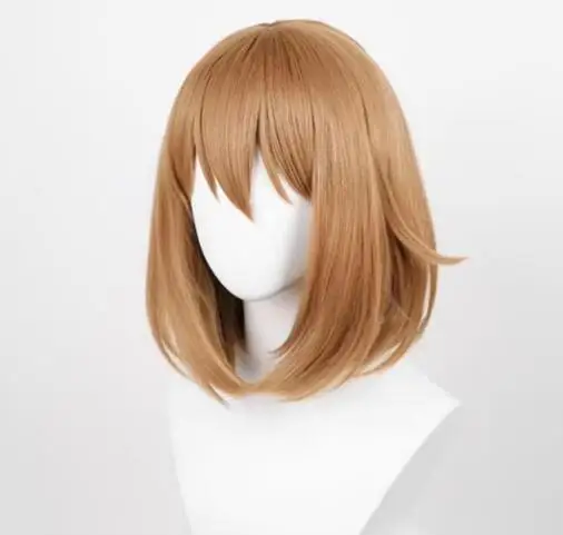 Peluca de Anime Mahiru Kouzuki para mujer, pelo corto, Cosplay de Yoru no Kurage wa Oyogenai, mhairu Kouzuki