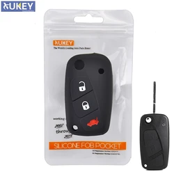 3 Button Silicone Car Remote Key Fob Shell Cover Case For Fiat Florino Qubo Ducato Bravo Doblo Linea Punto Stilo Iveco