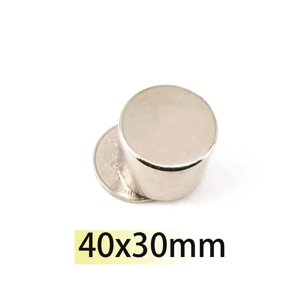 

N35 40x30 Magnet 40*30mm Big Size Strong Disc Neodymium Round motor Magnets Search Fridge Customised Huge Fridge Wholesale