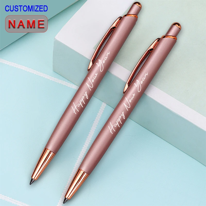 

Custom Ballpoint Pen Luxury Metal School Teacher Gift Supplies Stationery Office Accessories Creative Useful Lettering Funny